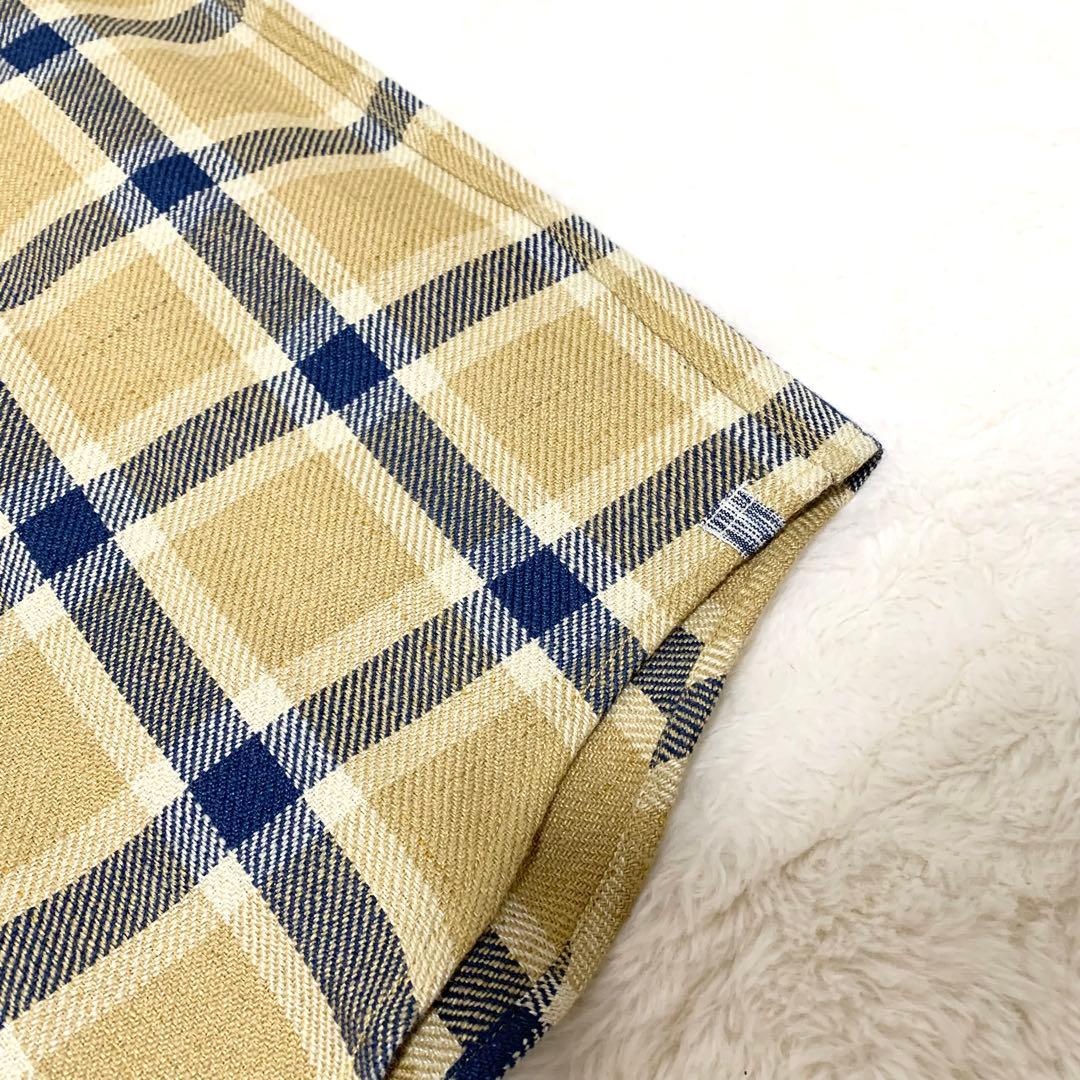 visvim LUMBER L/S リネン×ウール チェックシャツ ベージュ 2