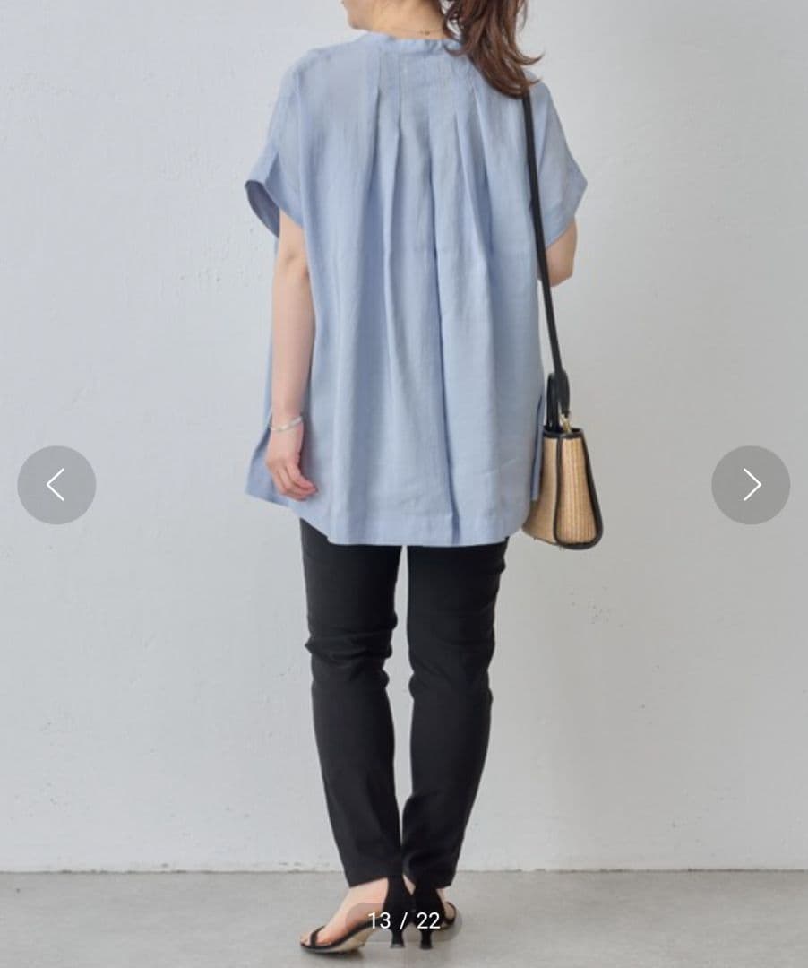 ■美品 BEARDSLEY ビアズリー パール釦フレンチブラウス