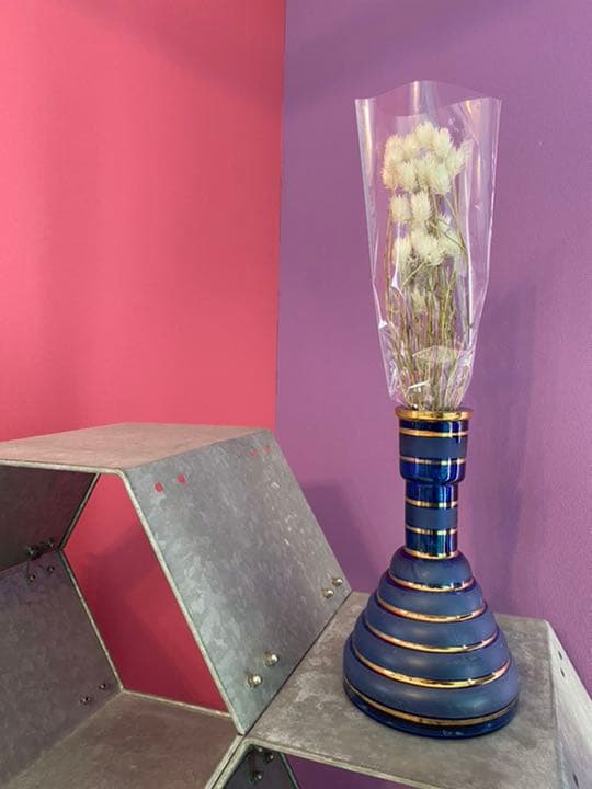 ビンテージ　花瓶 レトロ ガラス アンティーク フラワーベース