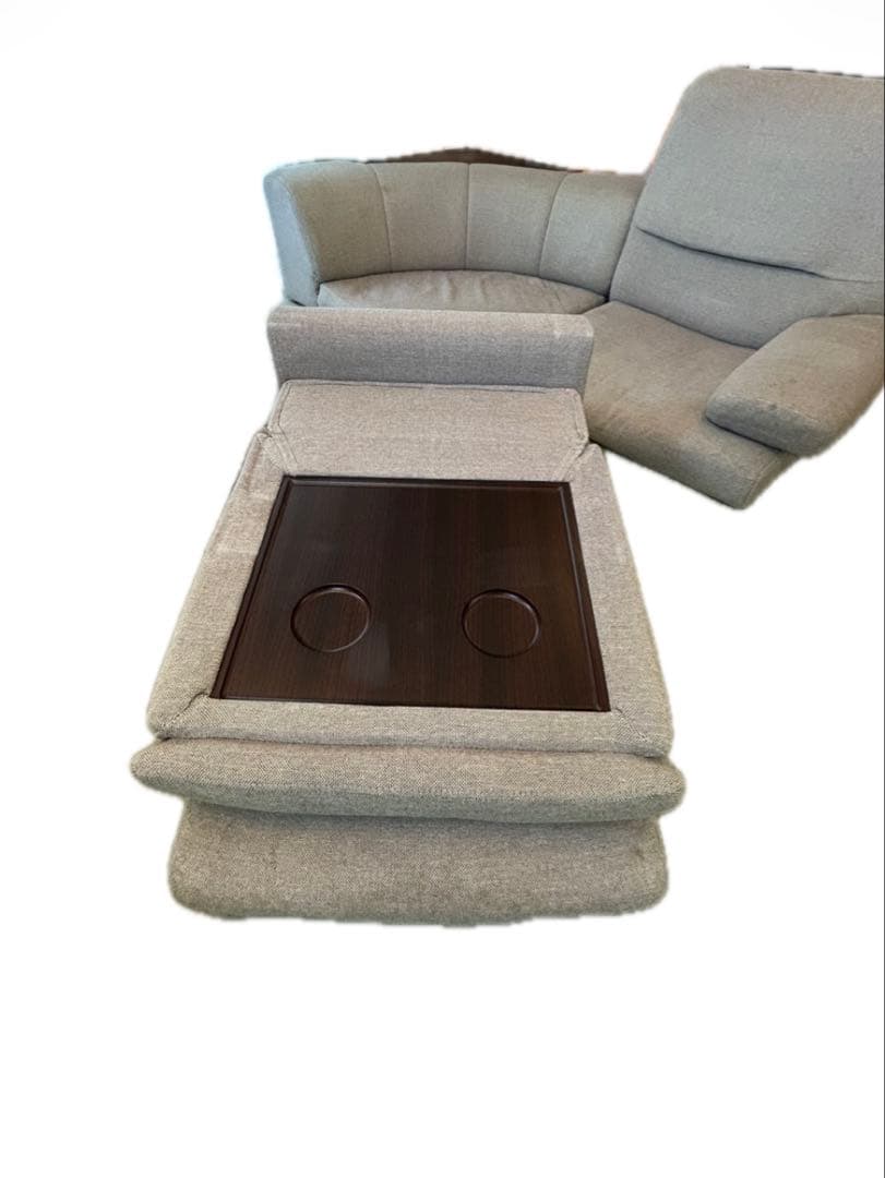 ニトリ ローソファ L字 コーナーソファ 布張り 国分寺引き取り限定