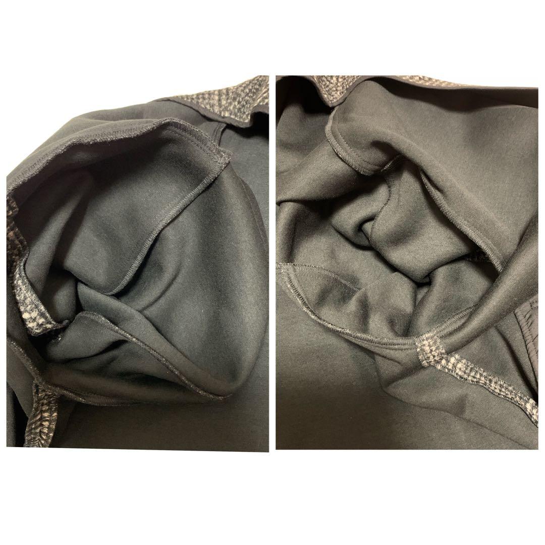 【新品タグ付き】スピックアンドスパン Wスライバーチェックハーフコート M