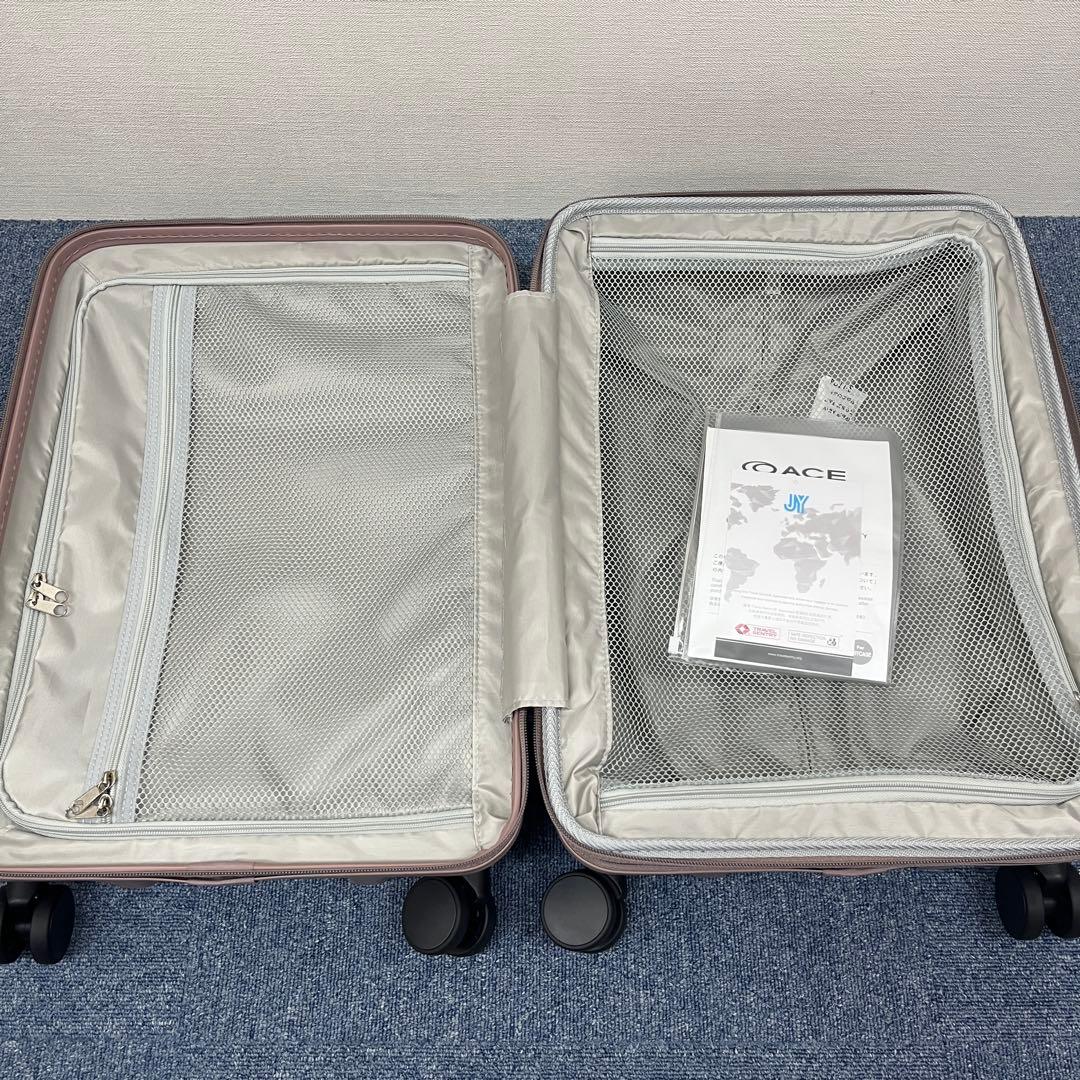 EXACT スーツケース 機内持込可 37/44L 拡張式 TSロック ピンク