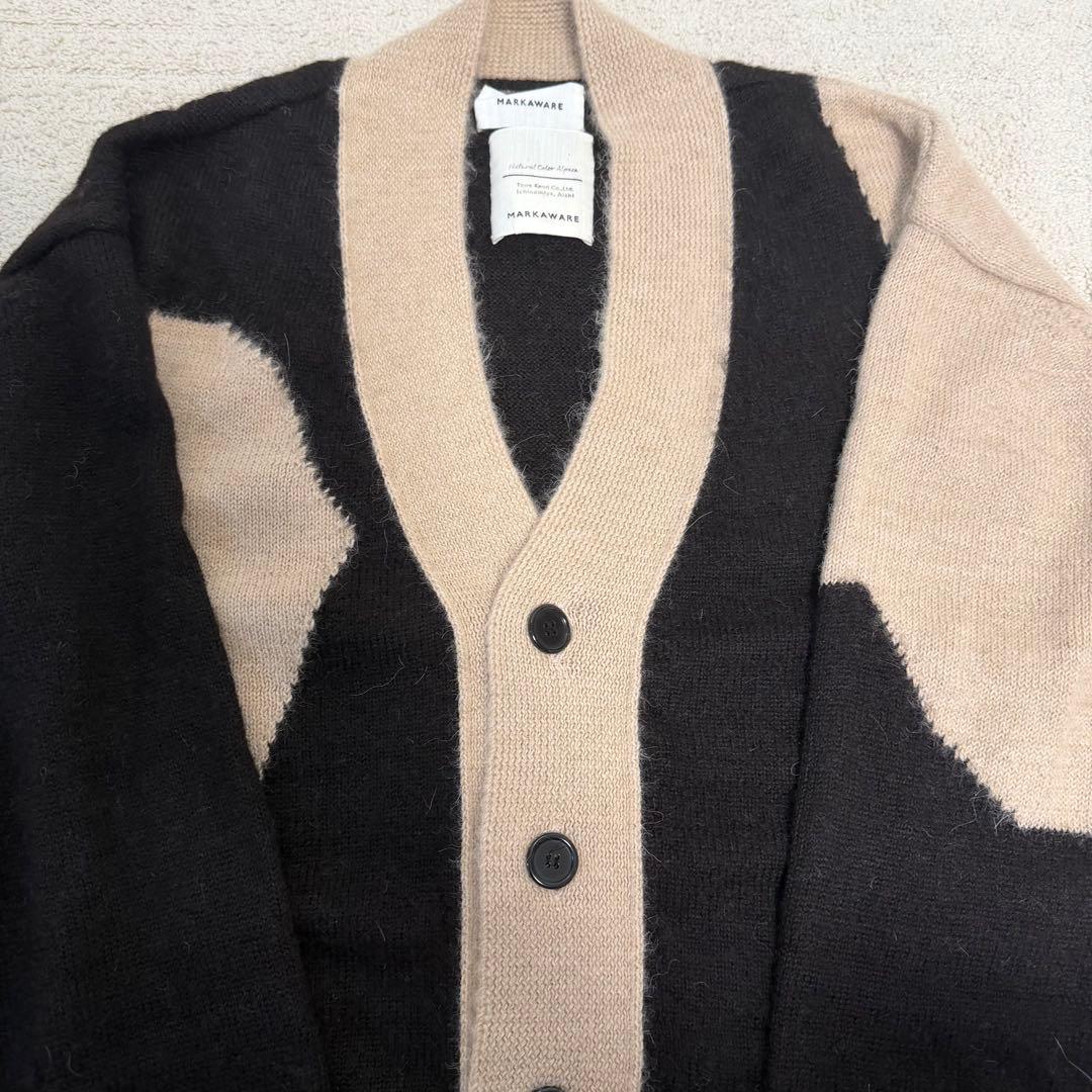 MARKAWARE アルパカウール カーディガン