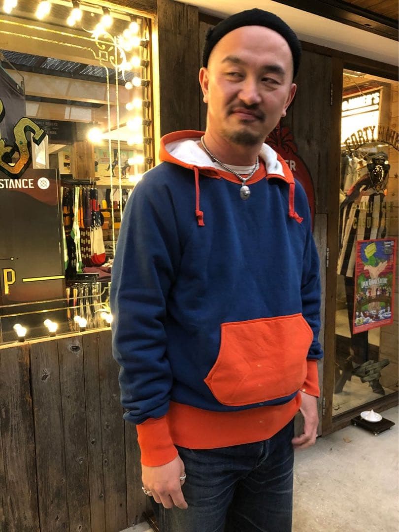 THREE FACE ダブルフェイス　後付けパーカー　L ウエアハウス