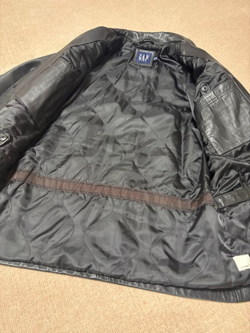 今週限定値下げold gap レザーカーコート 野村訓市氏着用 XS size