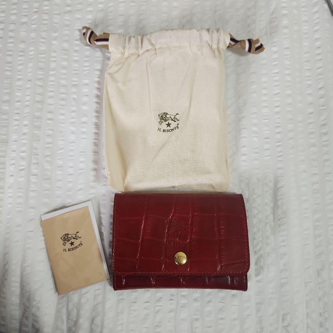 IL BISONTE 二つ折り財布 レッド