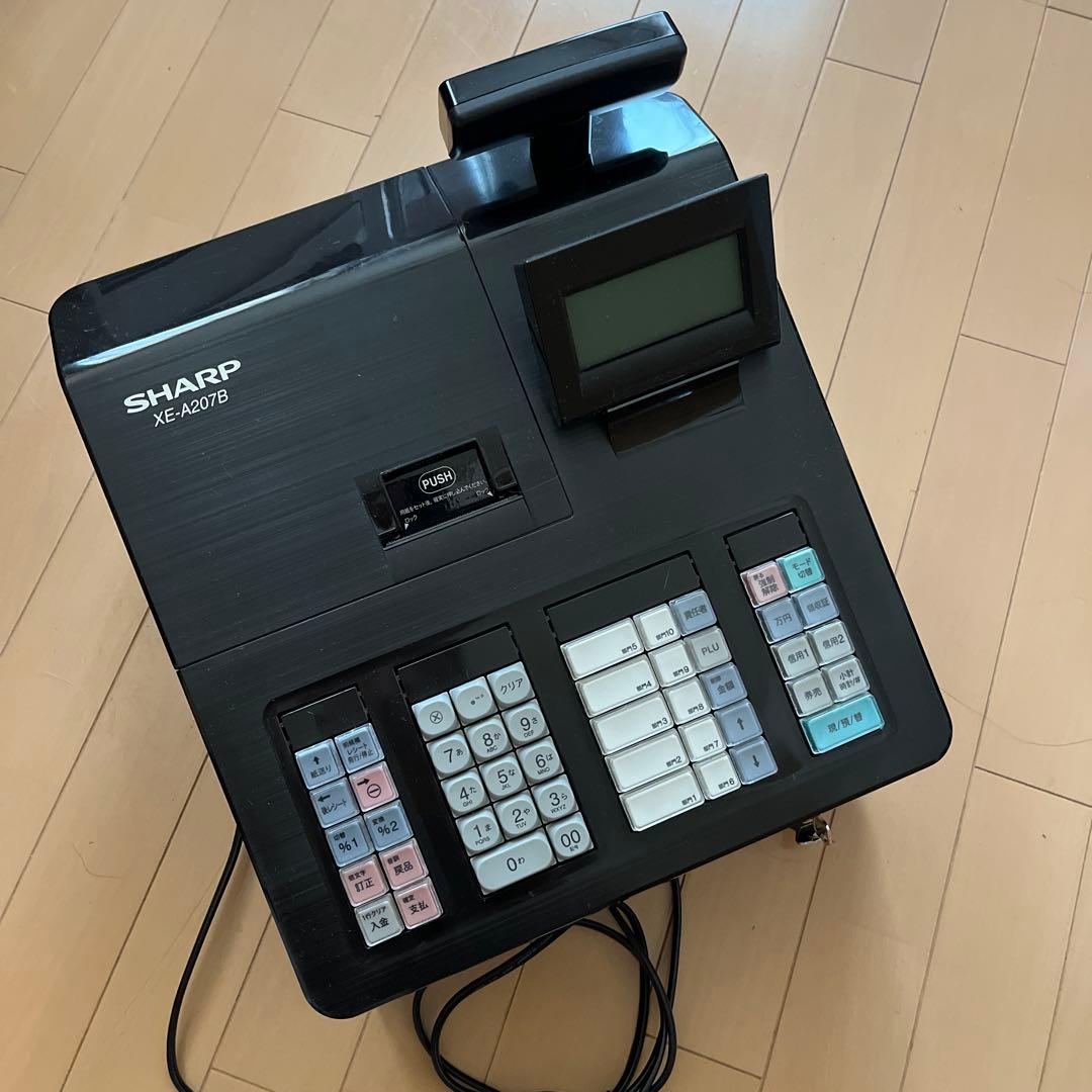 SHARP XE-A207B レジスター ブラック