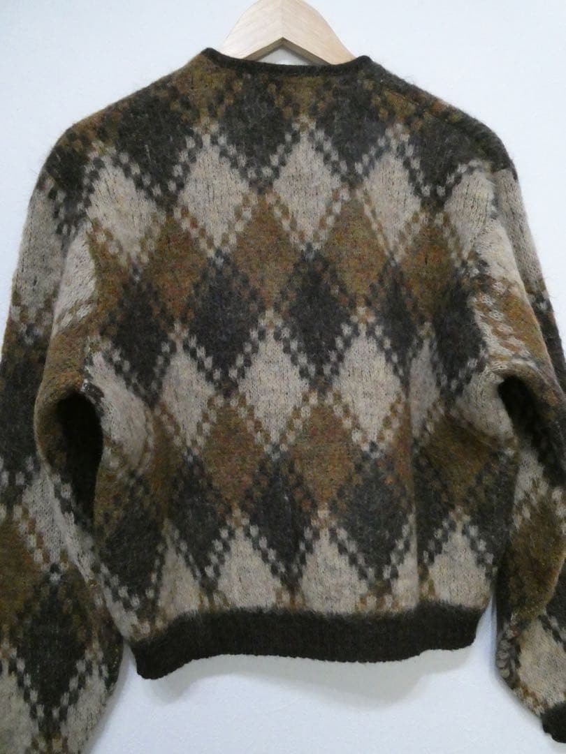 60s Puritan モヘアカーディガン　アーガイル柄