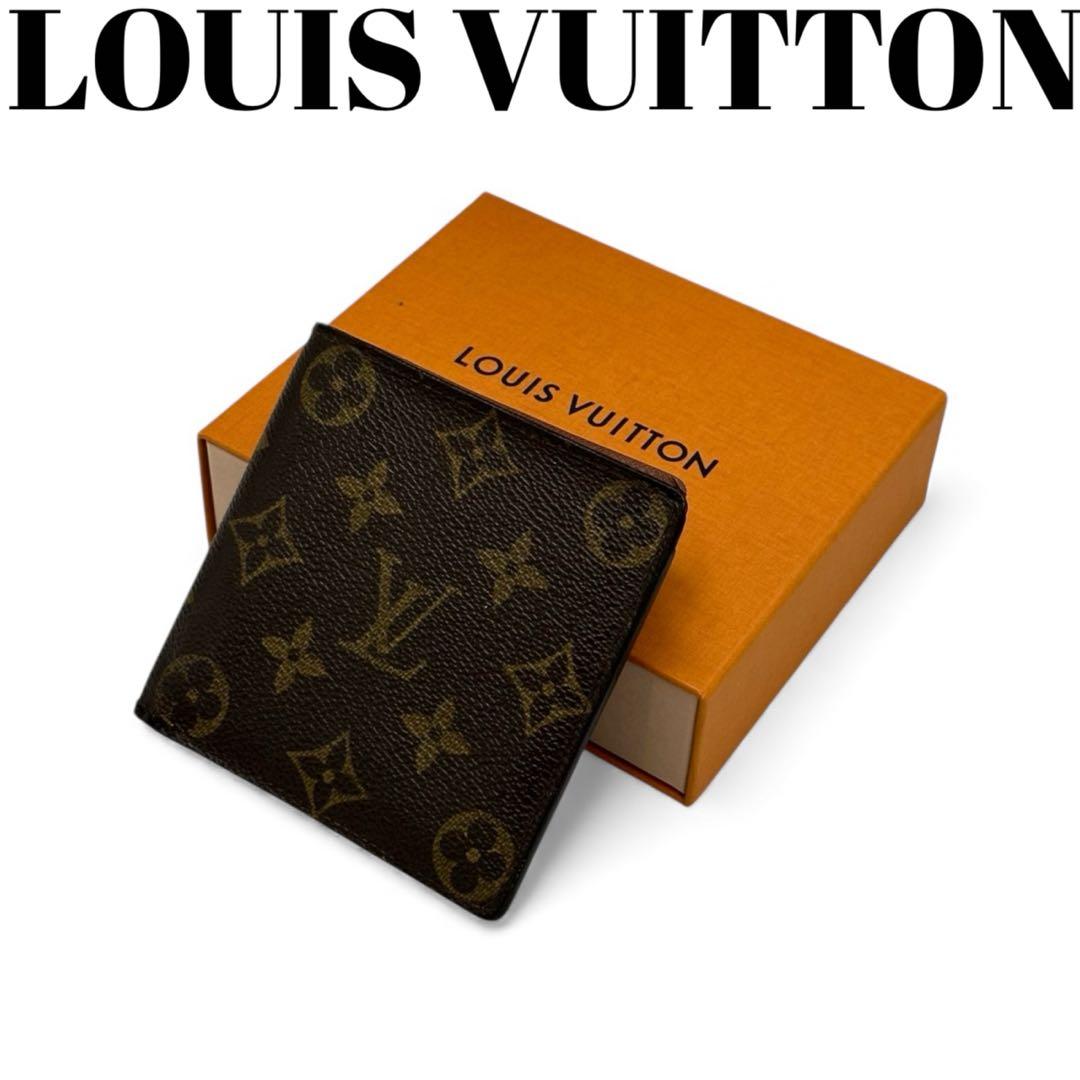 【美品】ルイヴィトン ポルトフォイユ マルコ 財布 モノグラム CA0072