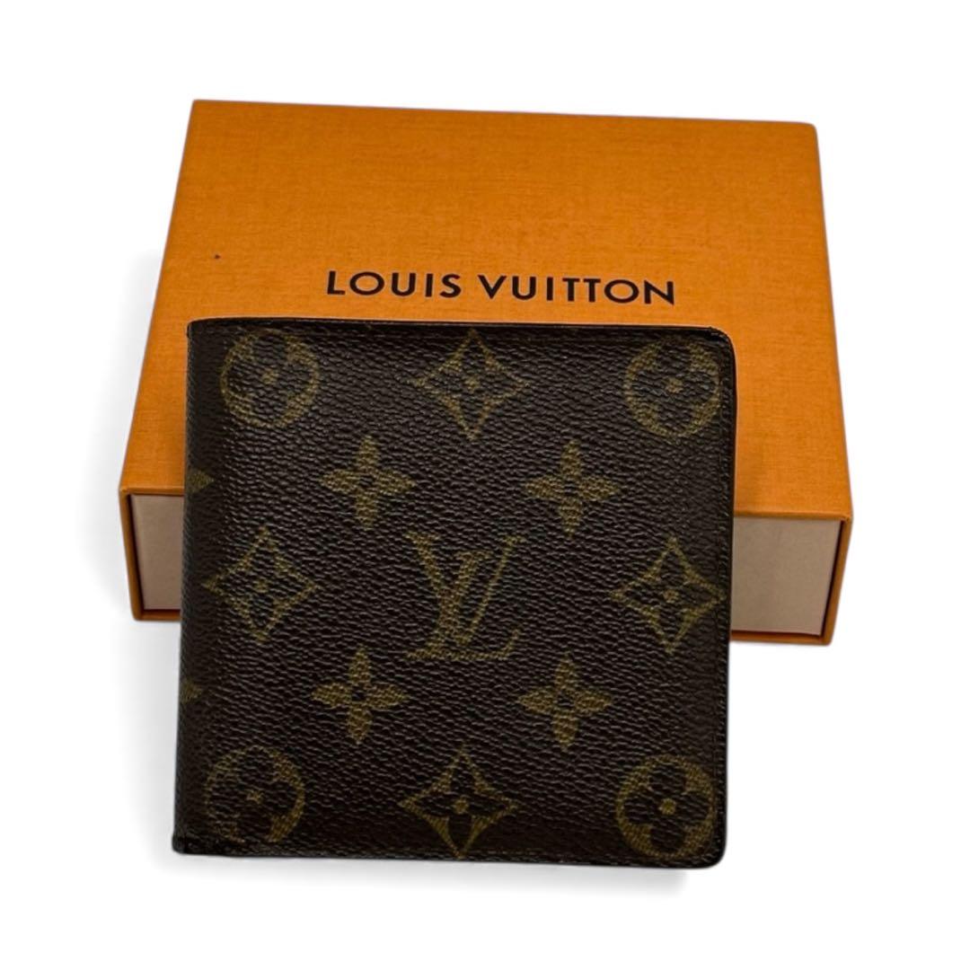 【美品】ルイヴィトン ポルトフォイユ マルコ 財布 モノグラム CA0072