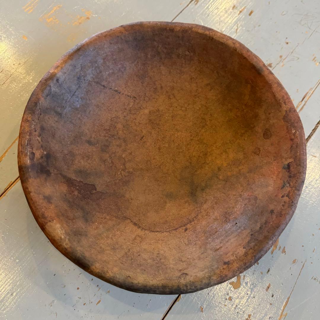 アフリカ 陶製高台鉢 素焼き ビンテージ 器 アンティーク 民藝 古道具 古物