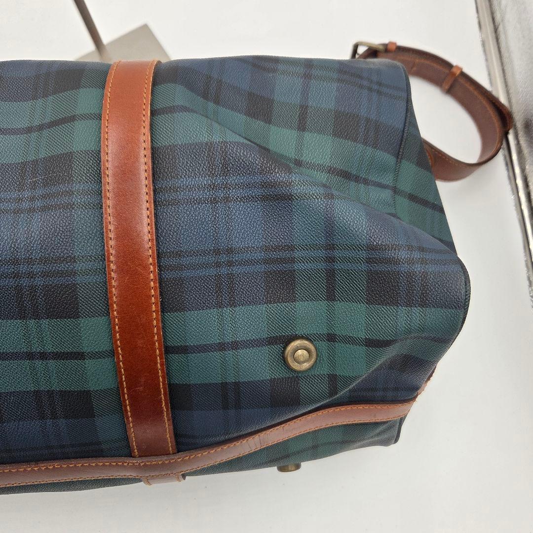 ポロラルフローレン ボストンバッグ 大容量 PVCレザー 2wayショルダー