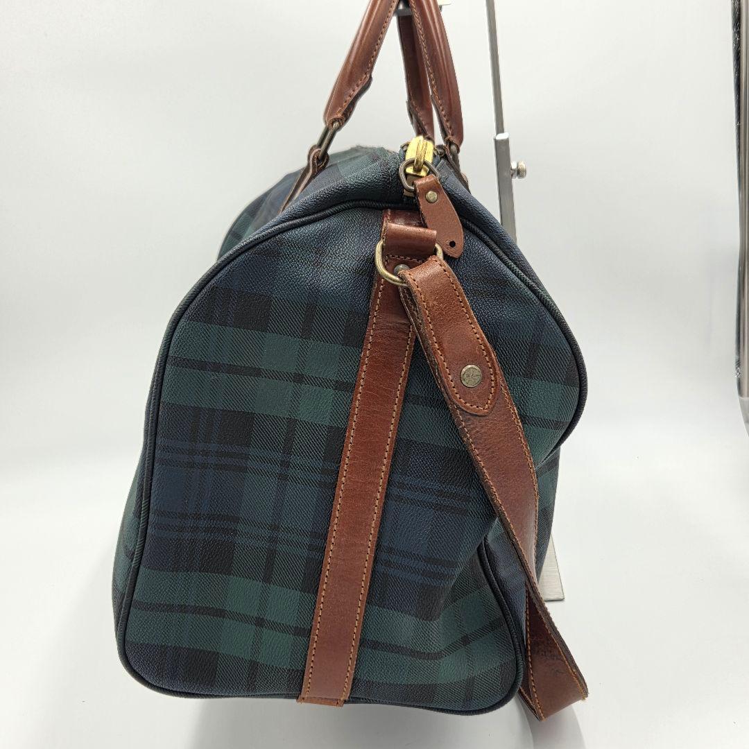 ポロラルフローレン ボストンバッグ 大容量 PVCレザー 2wayショルダー