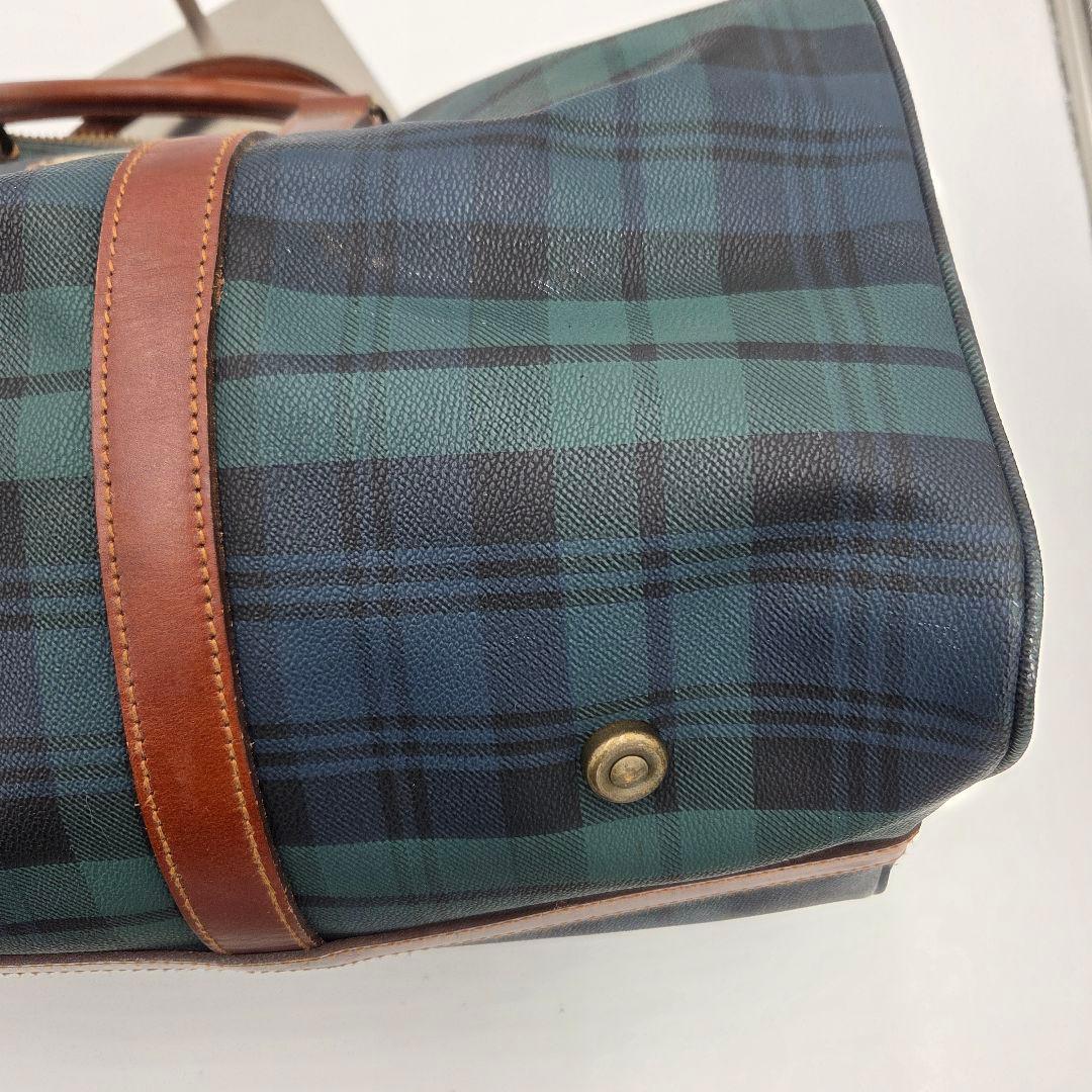 ポロラルフローレン ボストンバッグ 大容量 PVCレザー 2wayショルダー