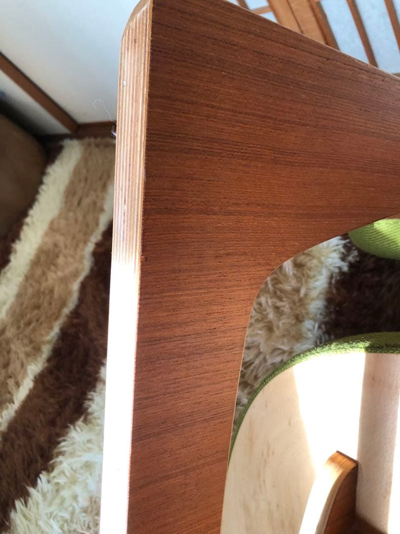 天童木工　低座イス　グリーン系③ 商品説明必読