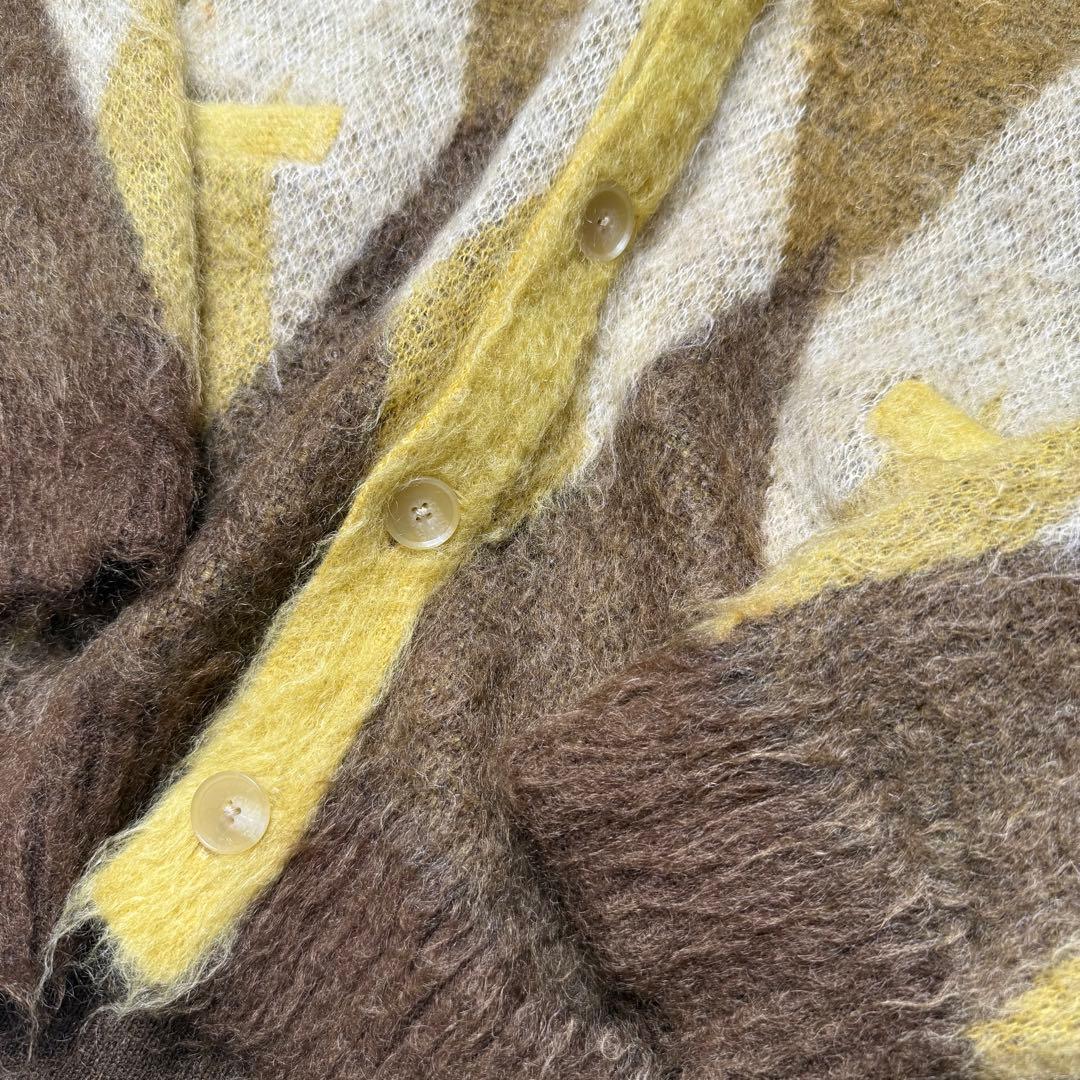 トップス MINEDENIM KID MOHAIR ARGYLE CARDIGAN