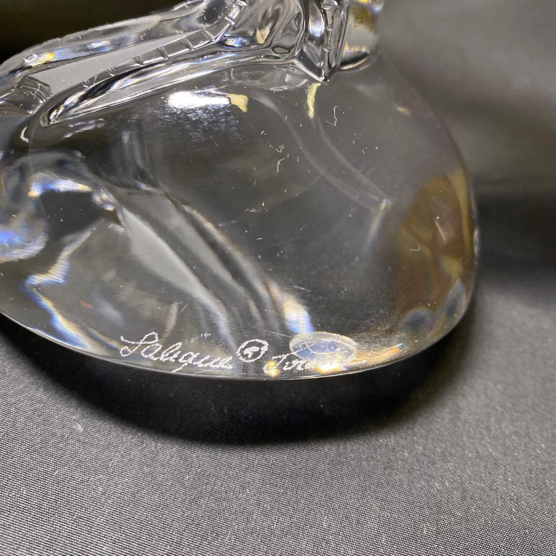 フランス　ラリック　クリスタル　ラージダック　アヒル　置物　オブジェ　美品