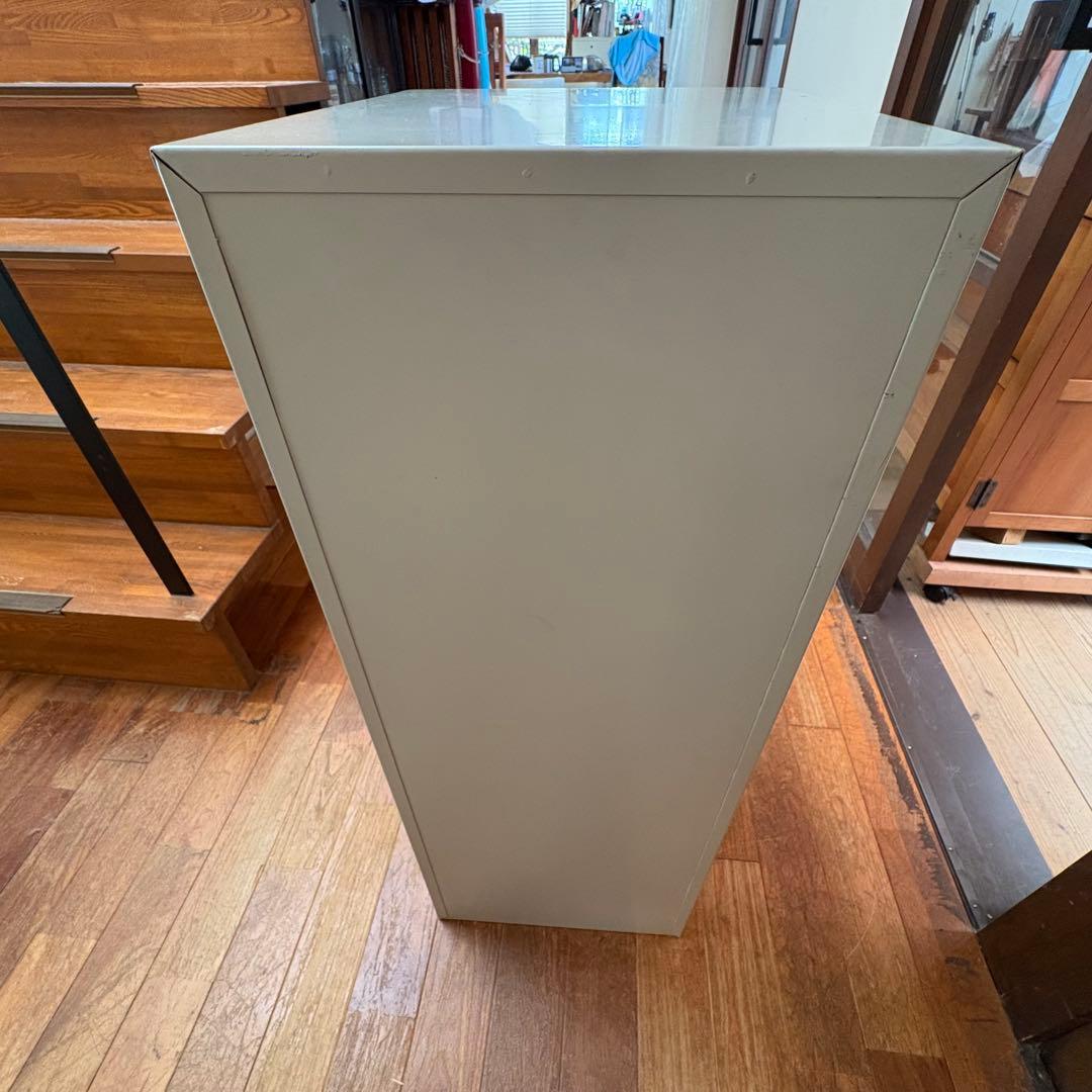 【送料込】【かわいい収納】レトロ7段チェスト 国産スチール製