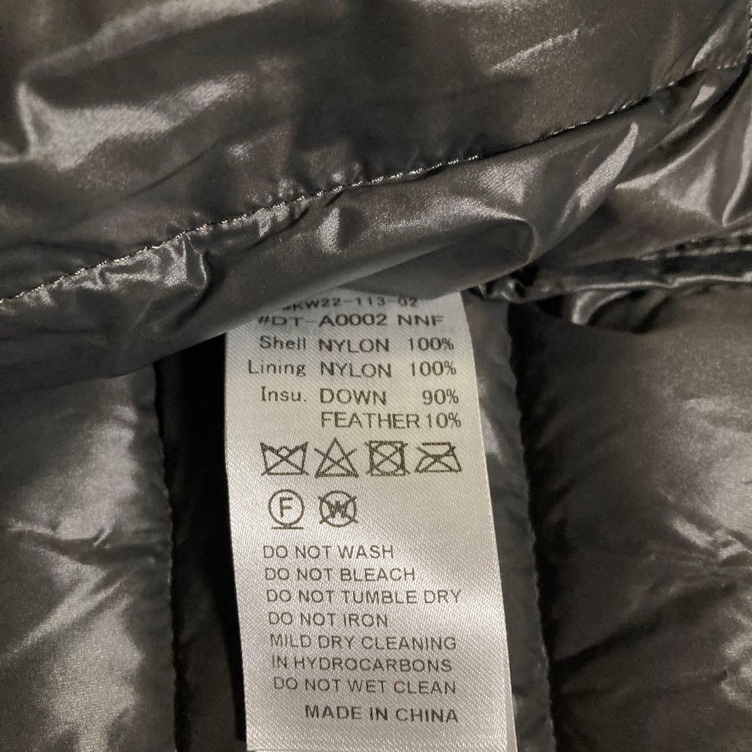 美品収納袋付きDANTON インナーダウン ベスト レディース クルーネック