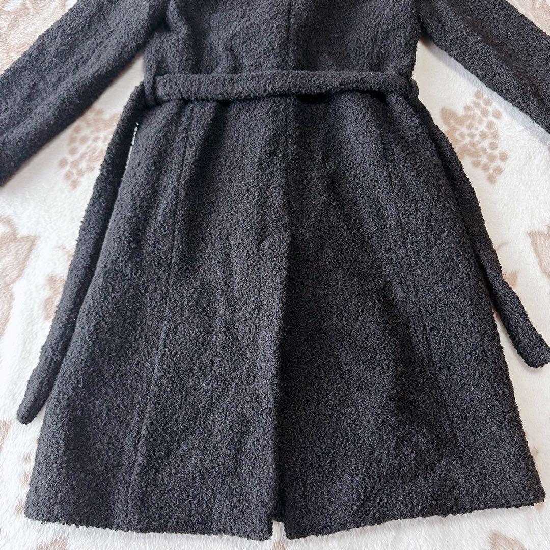 エンポリオアルマーニ ロング ボアコート ベルト テディベア ガウン 羽織り