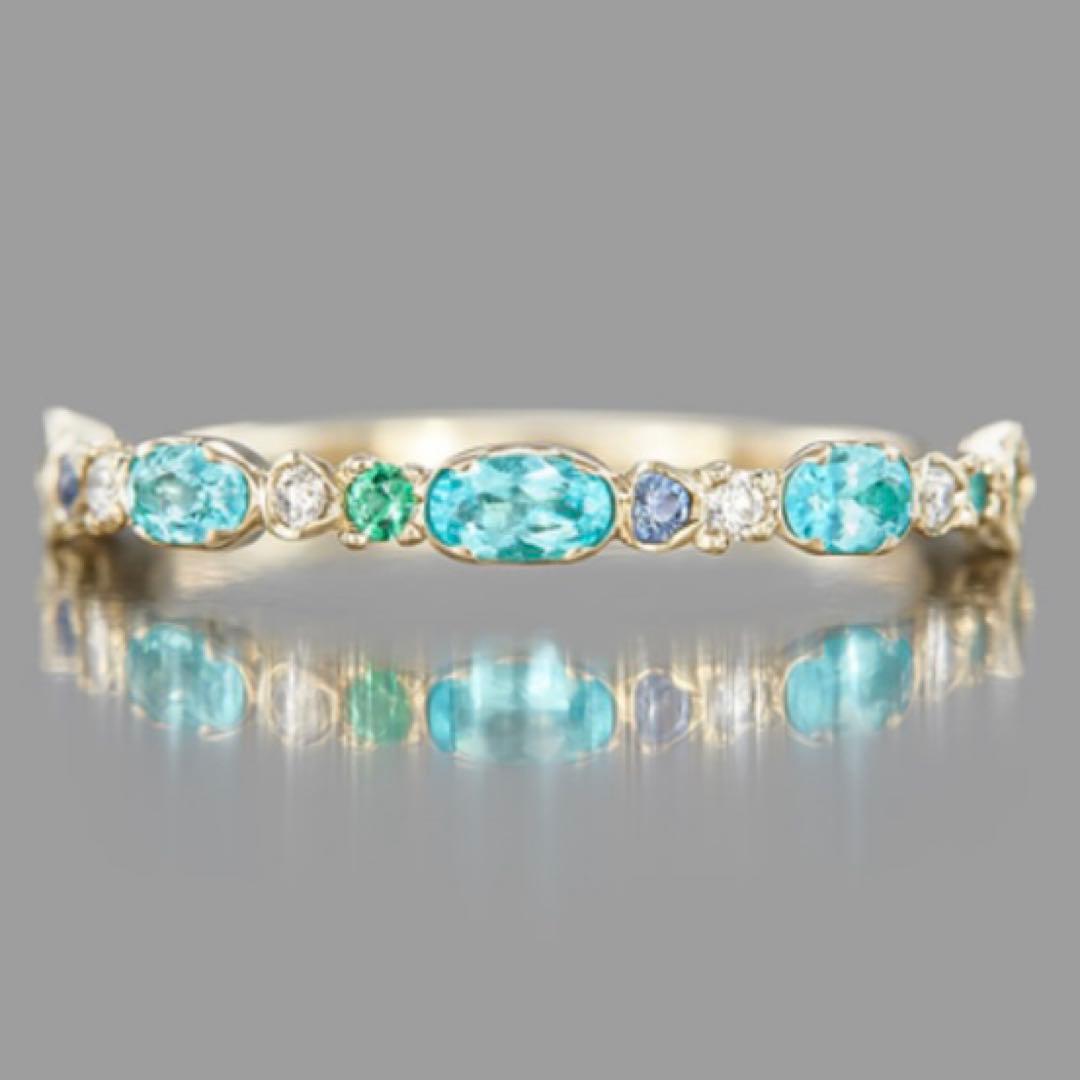 【即購入OK】kataoka パライバトルマリンリング 11号 Abheri