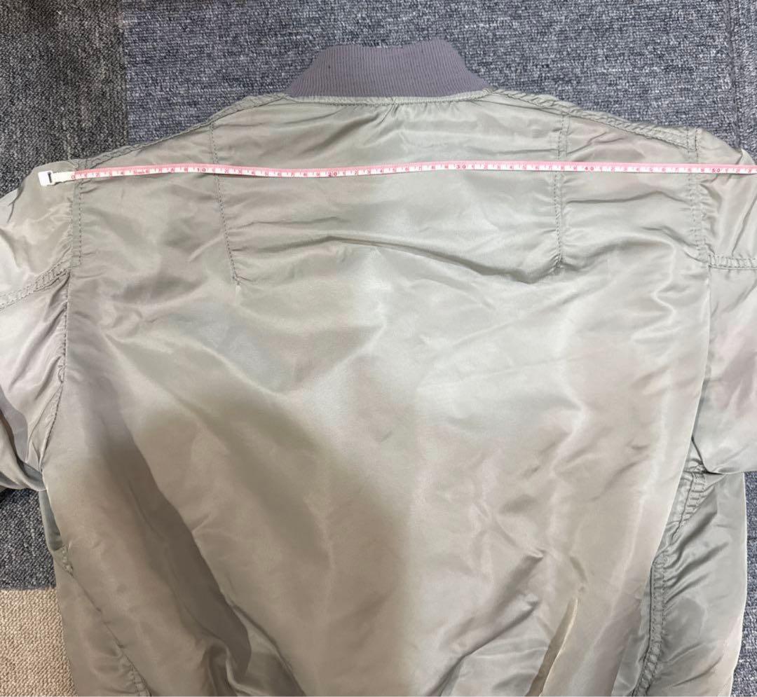 ALPHA INDUSTRIES 80s 三本タグMA-1 シルバー