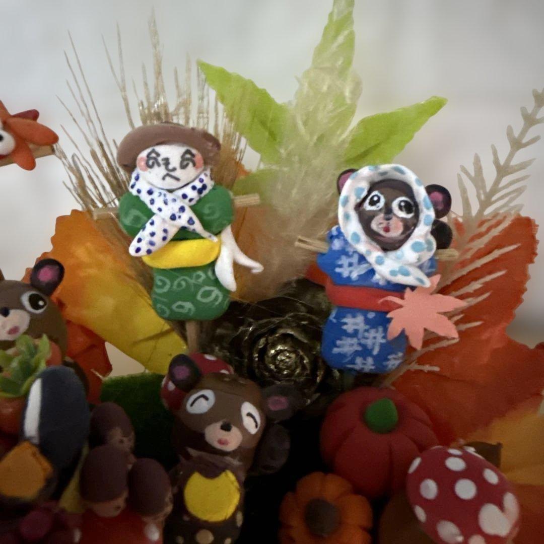 どんぐりアート♡秋のリバーシブルオブジェ＆キノコの森オブジェ♡