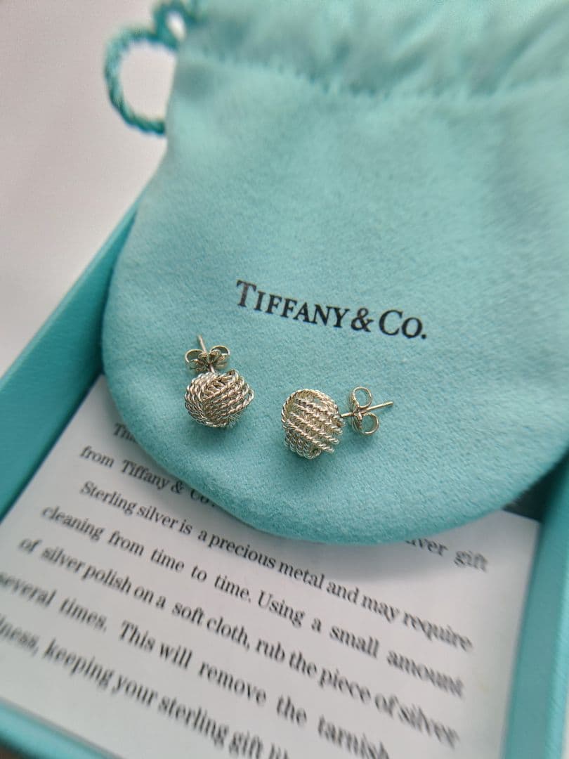 極美品✨️保存箱袋付　ピアス　サマセット　シルバー　ティファニー