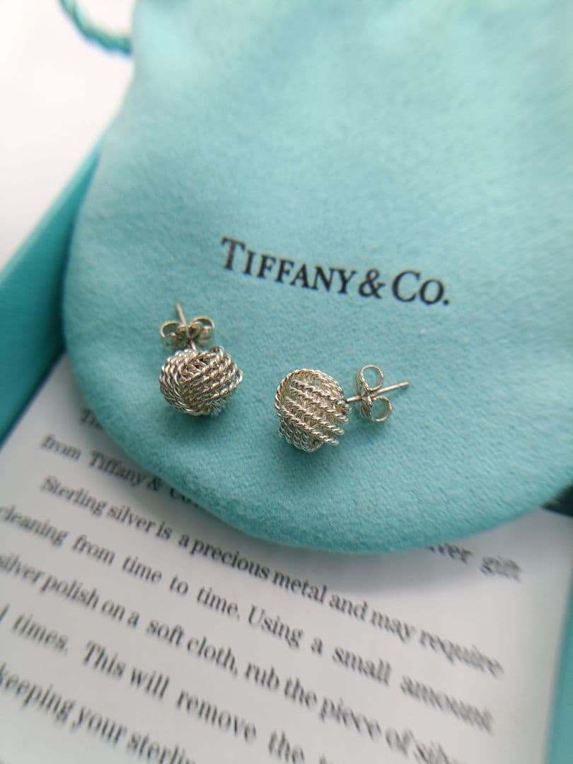極美品✨️保存箱袋付　ピアス　サマセット　シルバー　ティファニー