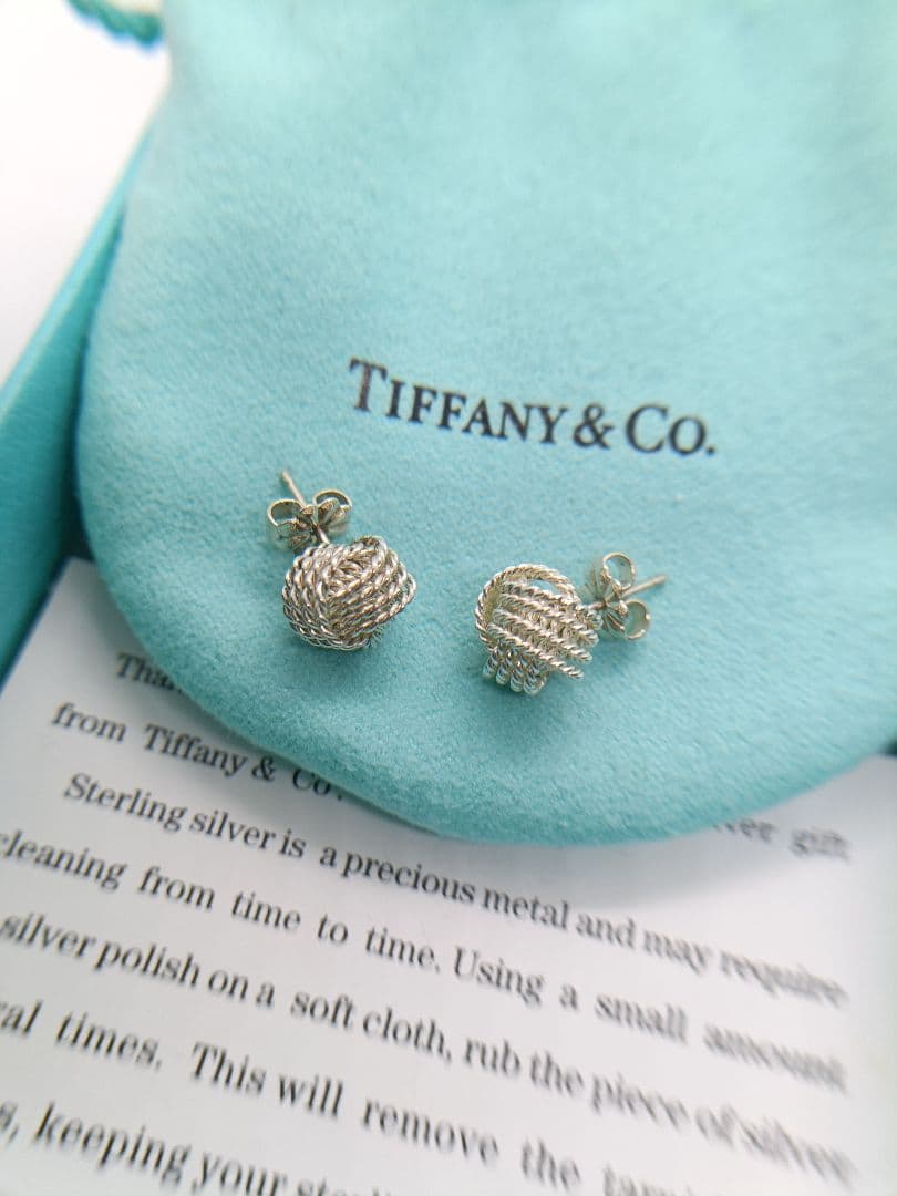 極美品✨️保存箱袋付　ピアス　サマセット　シルバー　ティファニー