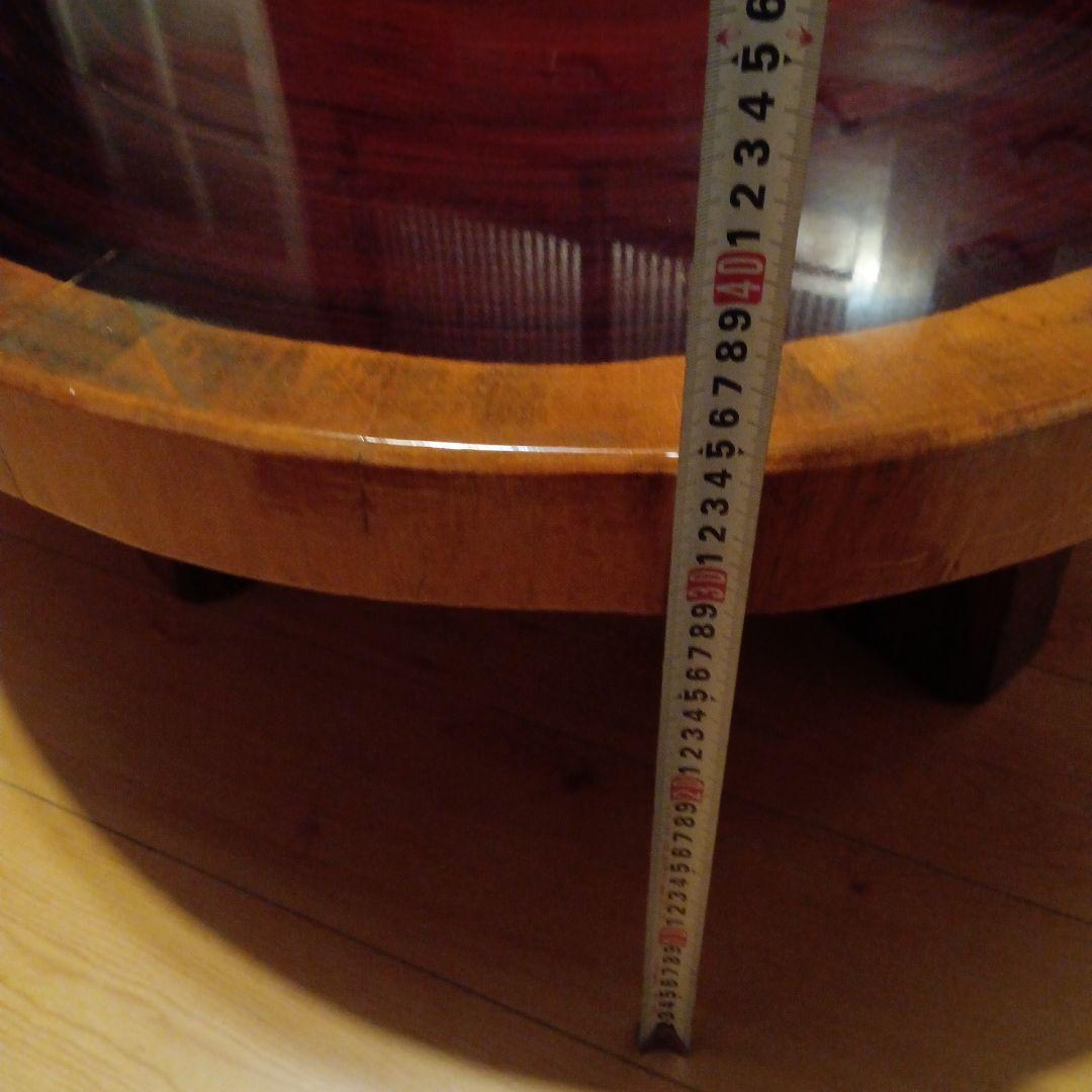 素敵なコーヒーテーブル　円形　木製座卓