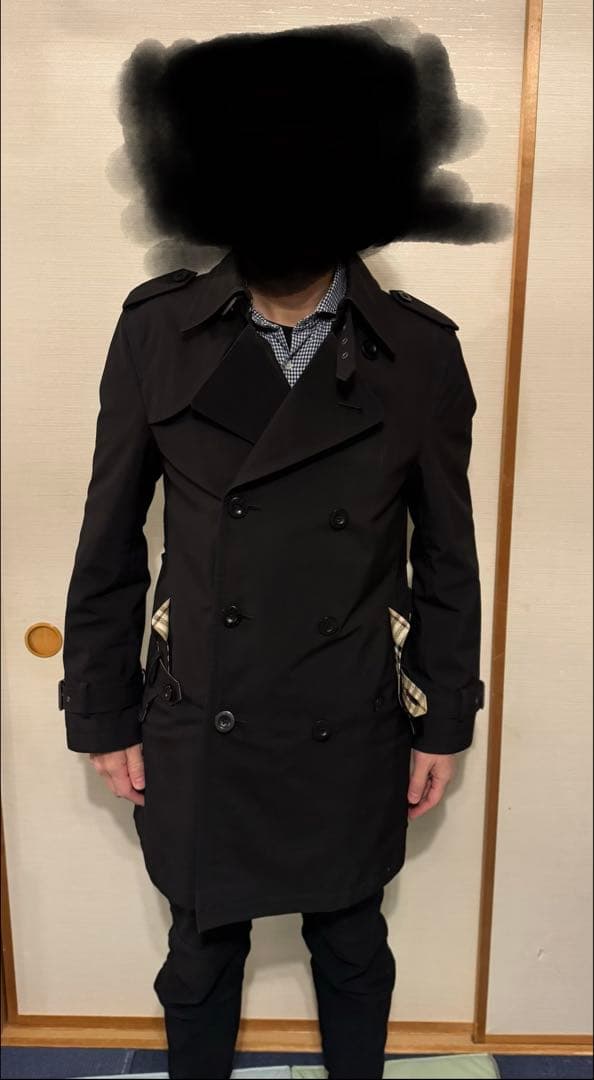 Burberry Black Label ブラック トレンチコート M