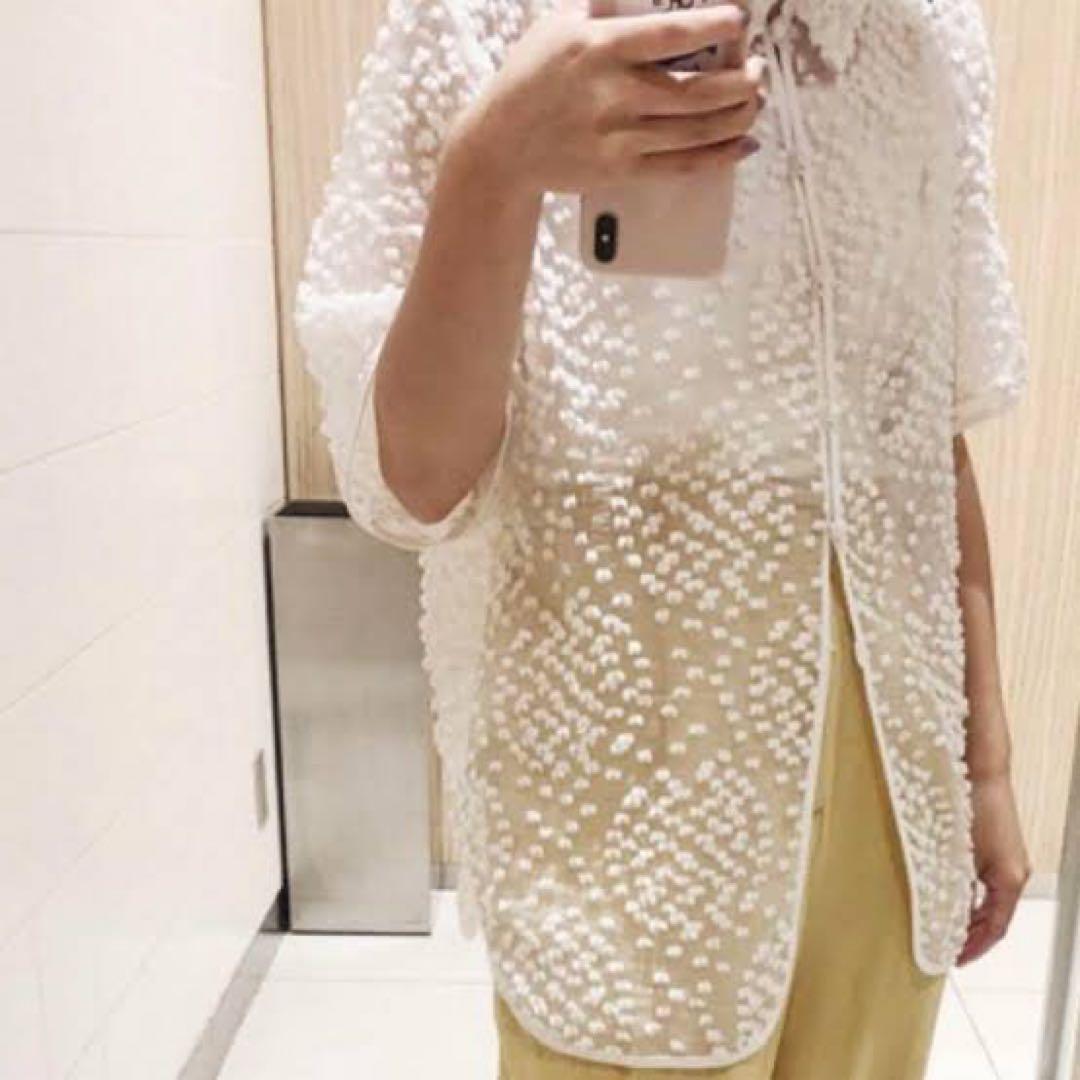 AEWEN MATOPH イウエン マトフ ドット ジャカード ブラウス