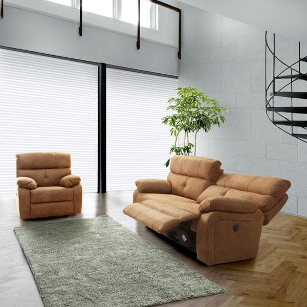 電動ソファ １人掛け ソファー ドイツ製 脚付き おしゃれ キャメル