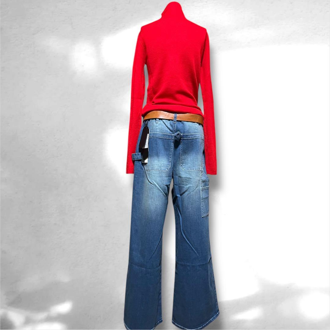 ♥️新品未使用♥️ MICALLEMICALLE ワイドベイカーデニムパンツ L