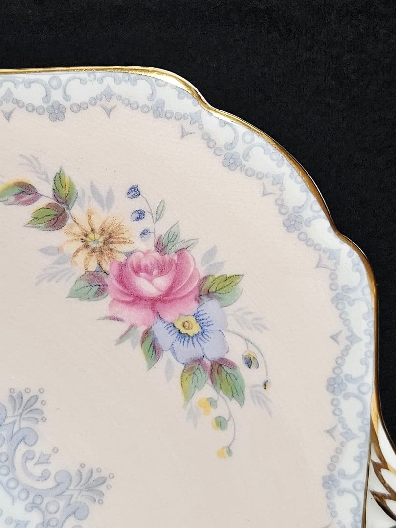 レア シェリー クロッシェ ピーチピンク ケーキプレート Crochet