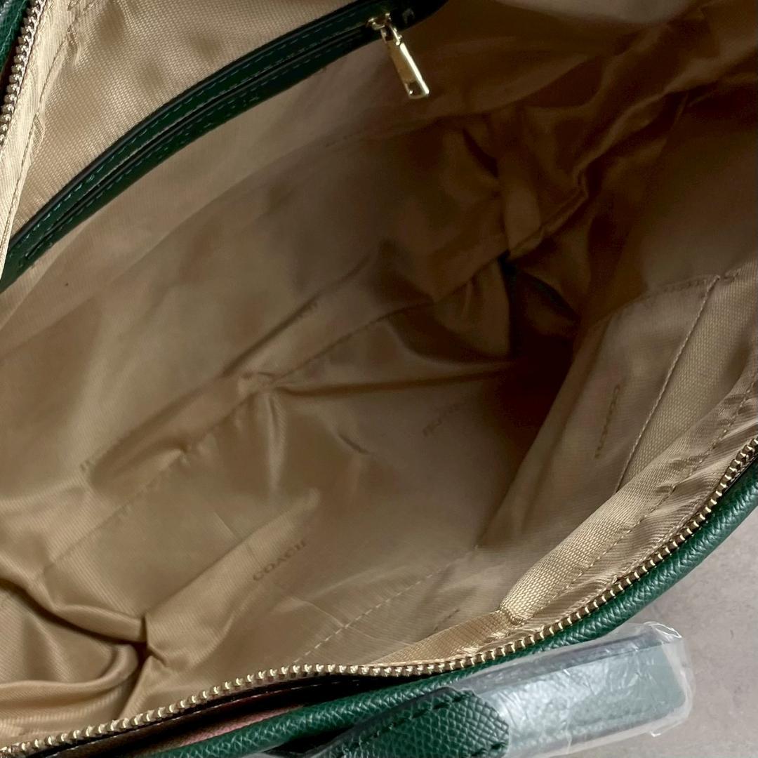 未使用級✨コーチ トートバッグ 花柄 ポーチ付き A4収納 肩掛け