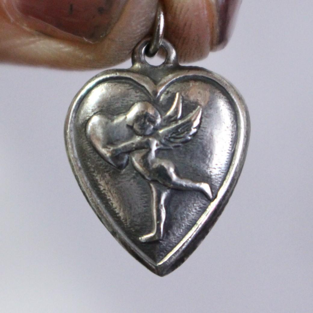 40s　スウィートハートジュエリー　WW2　シルバー　大戦　天使 エンジェル