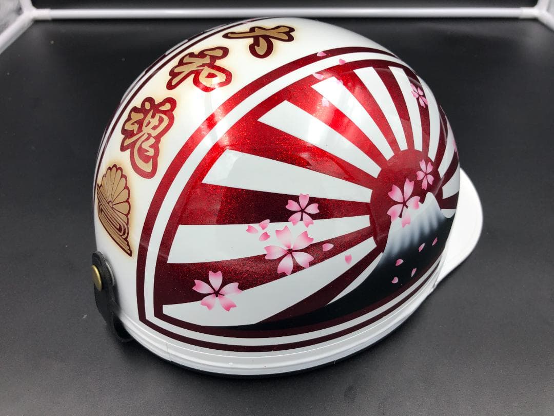 コルク半　カスタム　富士日章　マジック　ホワイトレッド　(桜文字無し)