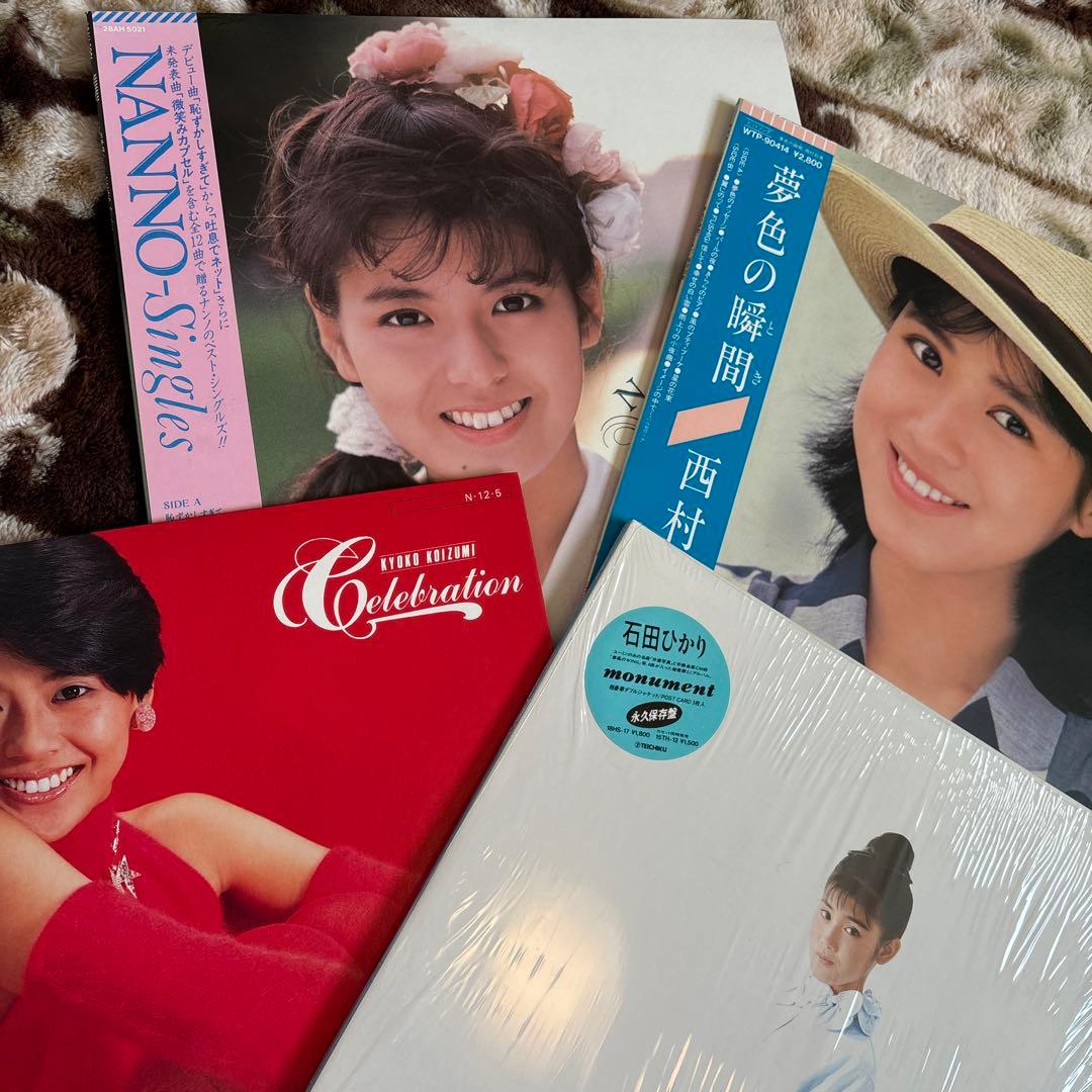 80年代アイドル／松田聖子／河合奈保子／中森明菜／小泉今日子／レコード／美盤