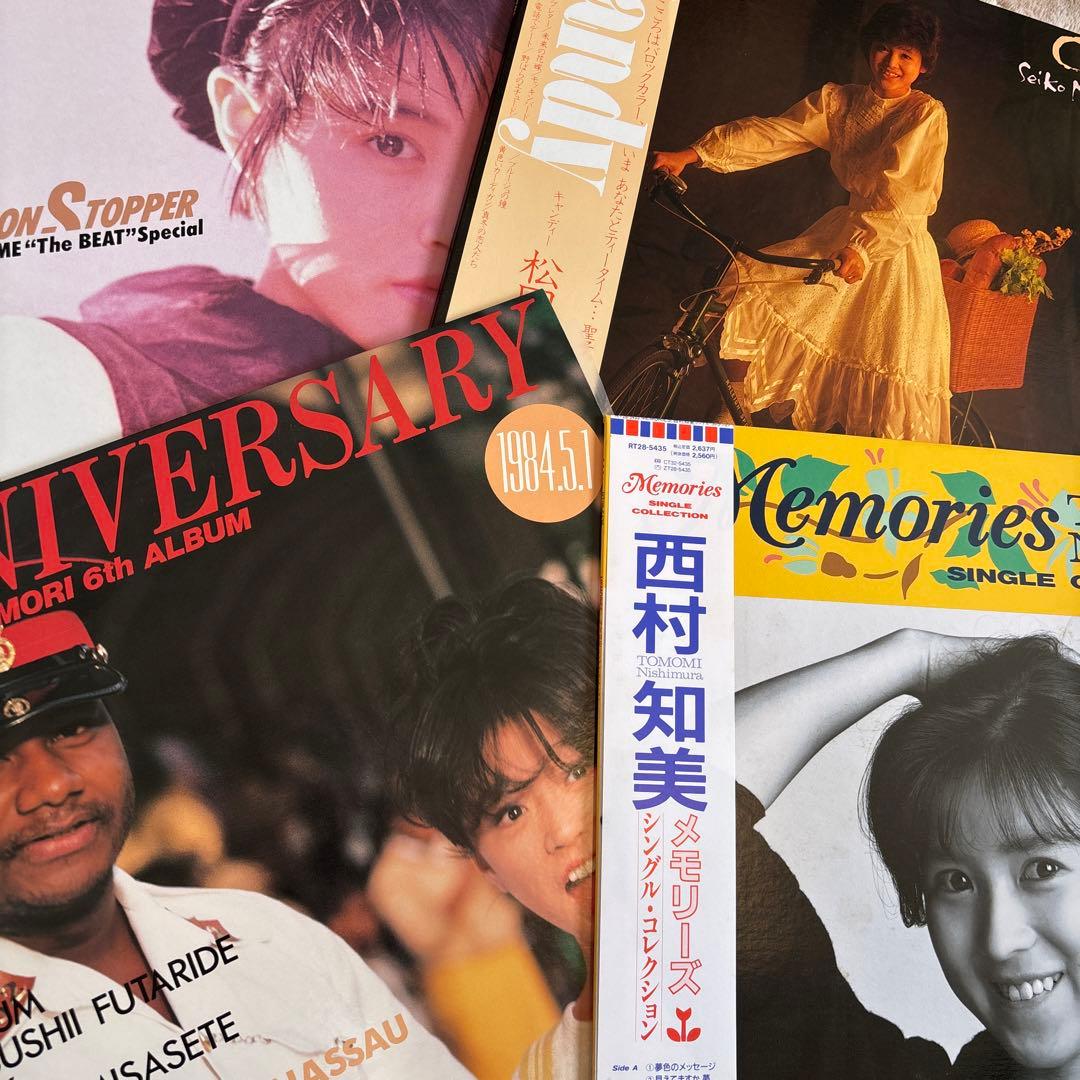 80年代アイドル／松田聖子／河合奈保子／中森明菜／小泉今日子／レコード／美盤