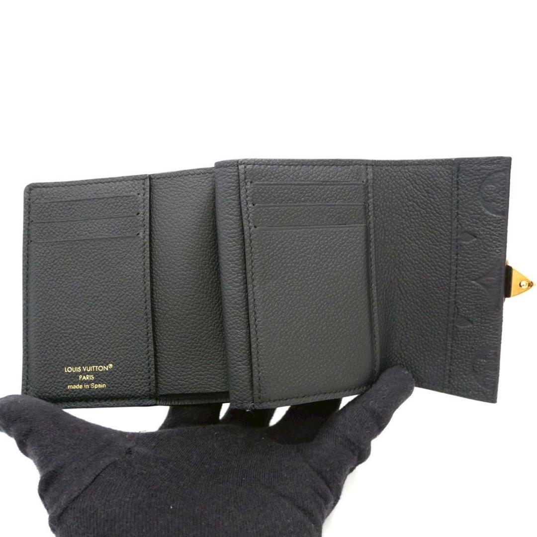 ルイヴィトン メティス コンパクト アンプラント ブラック 三つ折り財布 黒