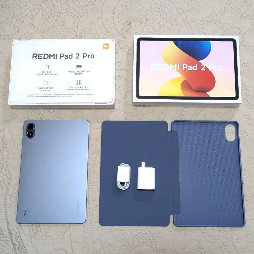 【美品】Redmi Pad 2 Pro 付属品完備 ガラスフィルム・ケース付き