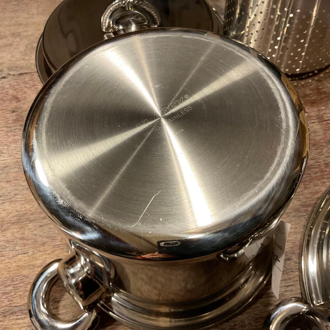 未使用保管品！ 高級ステンレス鍋 ナチュラルウェアー O-Ⅱ 3個セット