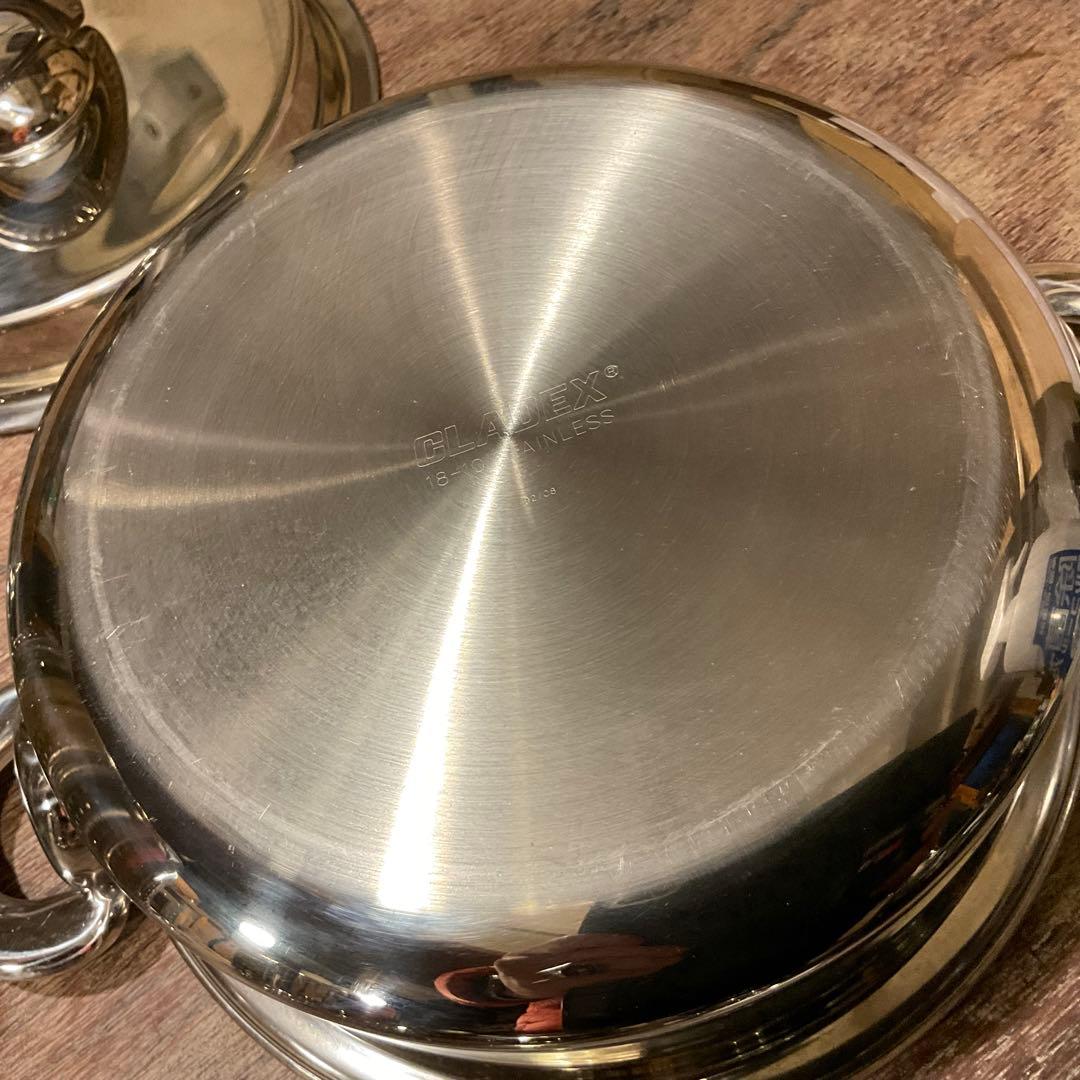 未使用保管品！ 高級ステンレス鍋 ナチュラルウェアー O-Ⅱ 3個セット