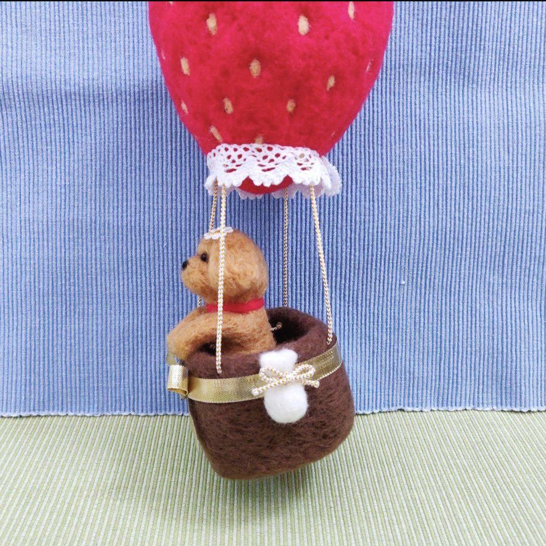 yano-kun 羊毛フェルト 作品 お月見パンダんご