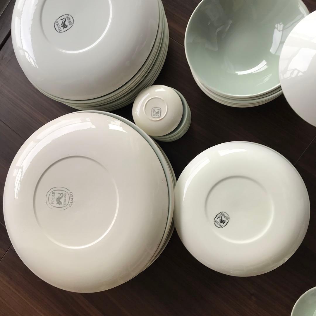 英国 Poole Pottery食器セット10人分　プレート　カップ＆ソーサー