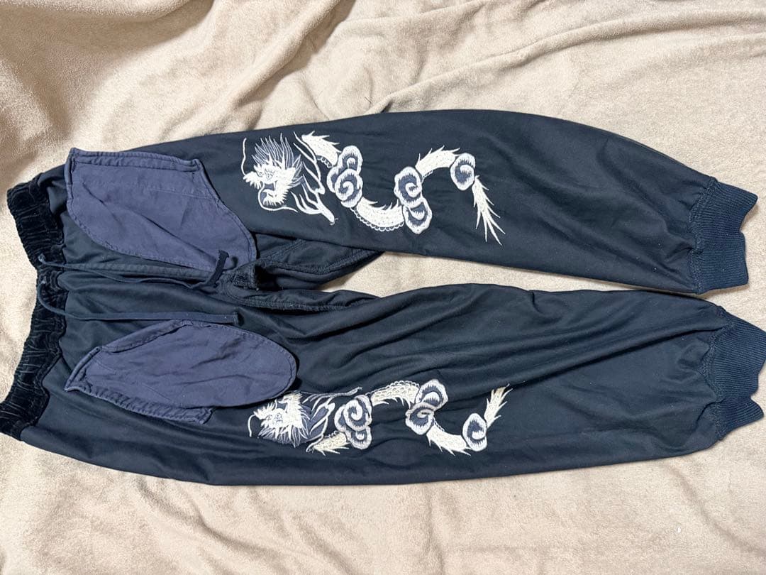 日本製 Gold 東洋 別珍 龍 スウェットパンツ unisex vintage