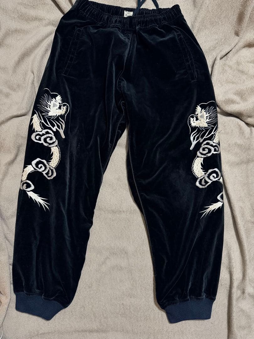 日本製 Gold 東洋 別珍 龍 スウェットパンツ unisex vintage
