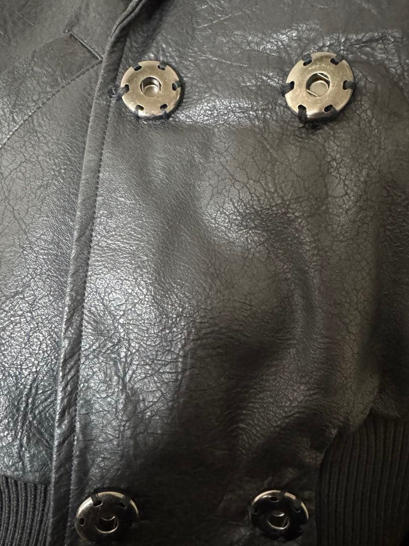 ジャケット・アウター 2way leather jacket / black